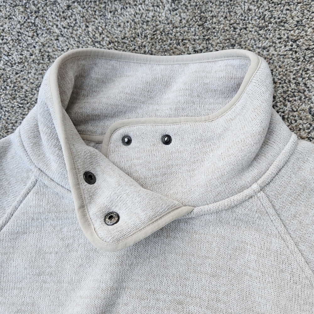 Prana Tri Thermal Threads Tunic Cream Pullover Sweater Sweatshirt Women's Size M - Picture 6 of 16